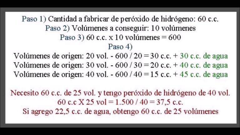 Cómo diluir agua oxigenada de 20 a 10 volúmenes ️ feminaecosmetics💥